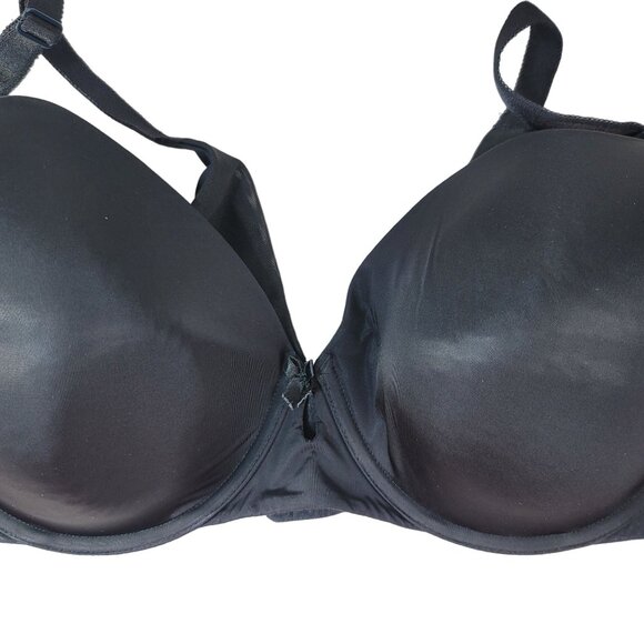 Torrid Curve T Shirt Bra Black 38DD Adj Plunge Seamless Full Coverage Underwire - Picture 2 of 8